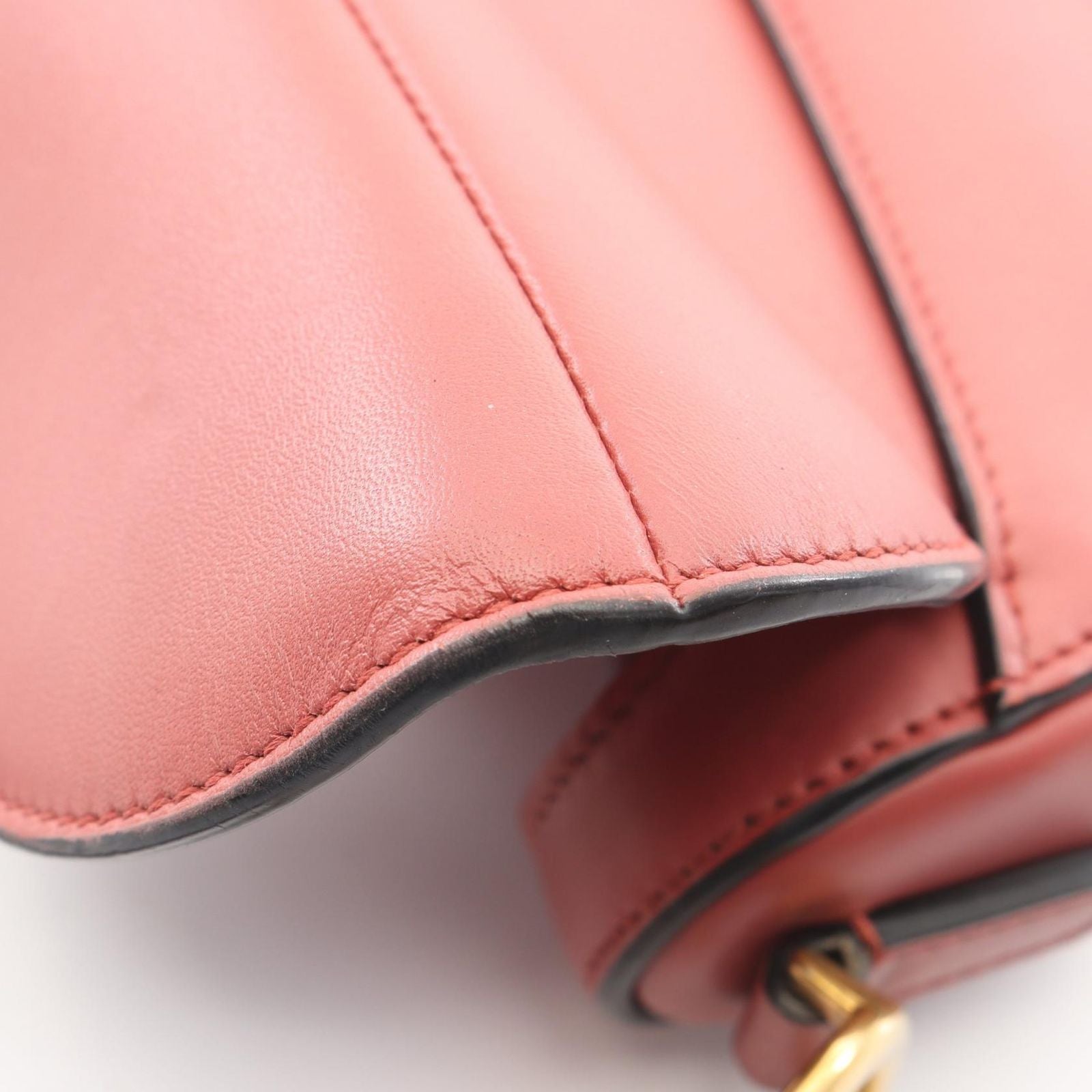 Dior Saddle Bag Mini Pink Leather — view 6