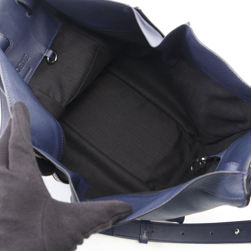 Loewe Handbag Hammock Small 2-Way Navy Leather — view 3