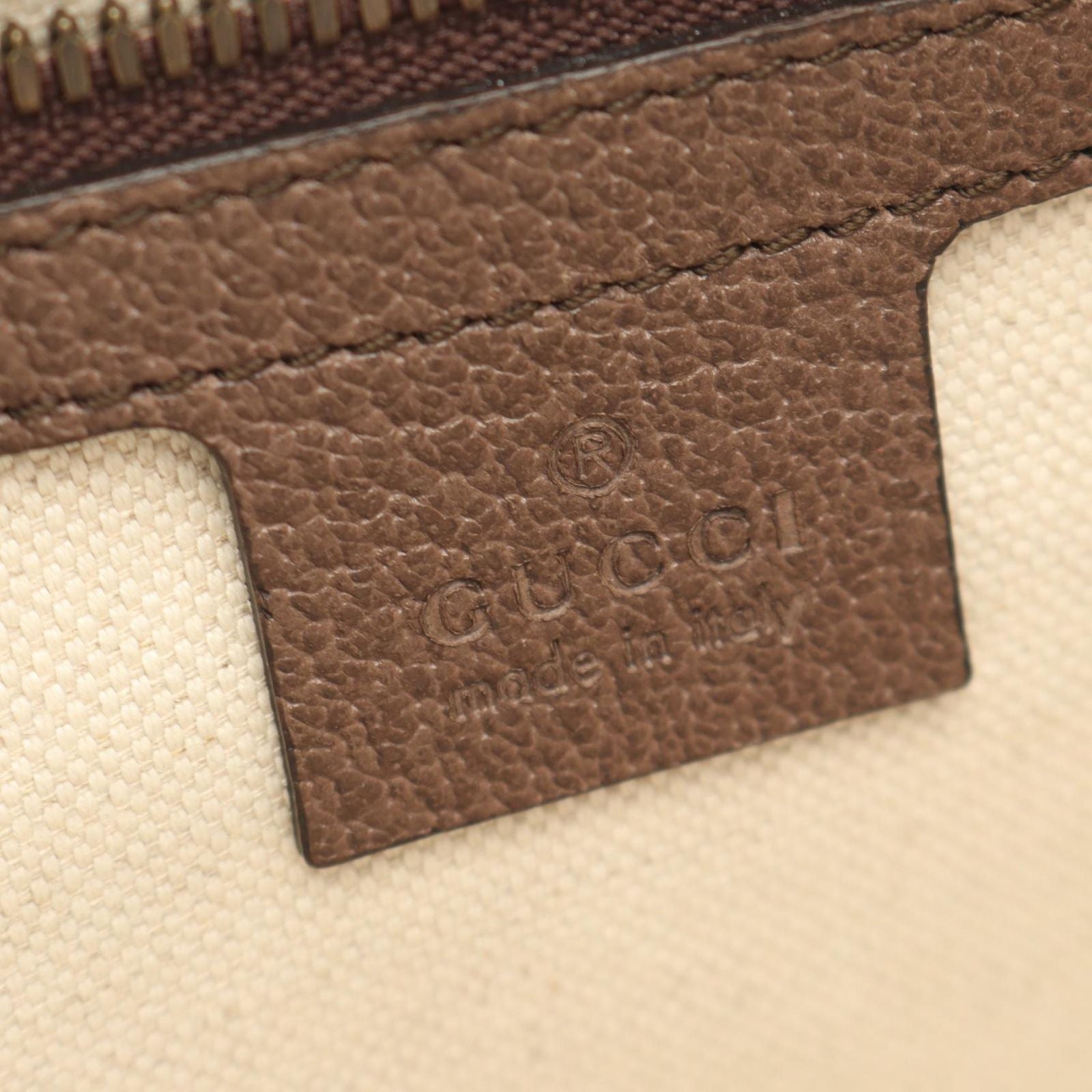 Gucci Waist Bag Ophidia GG Supreme Brown Beige Multi Canvas Leather — view 4