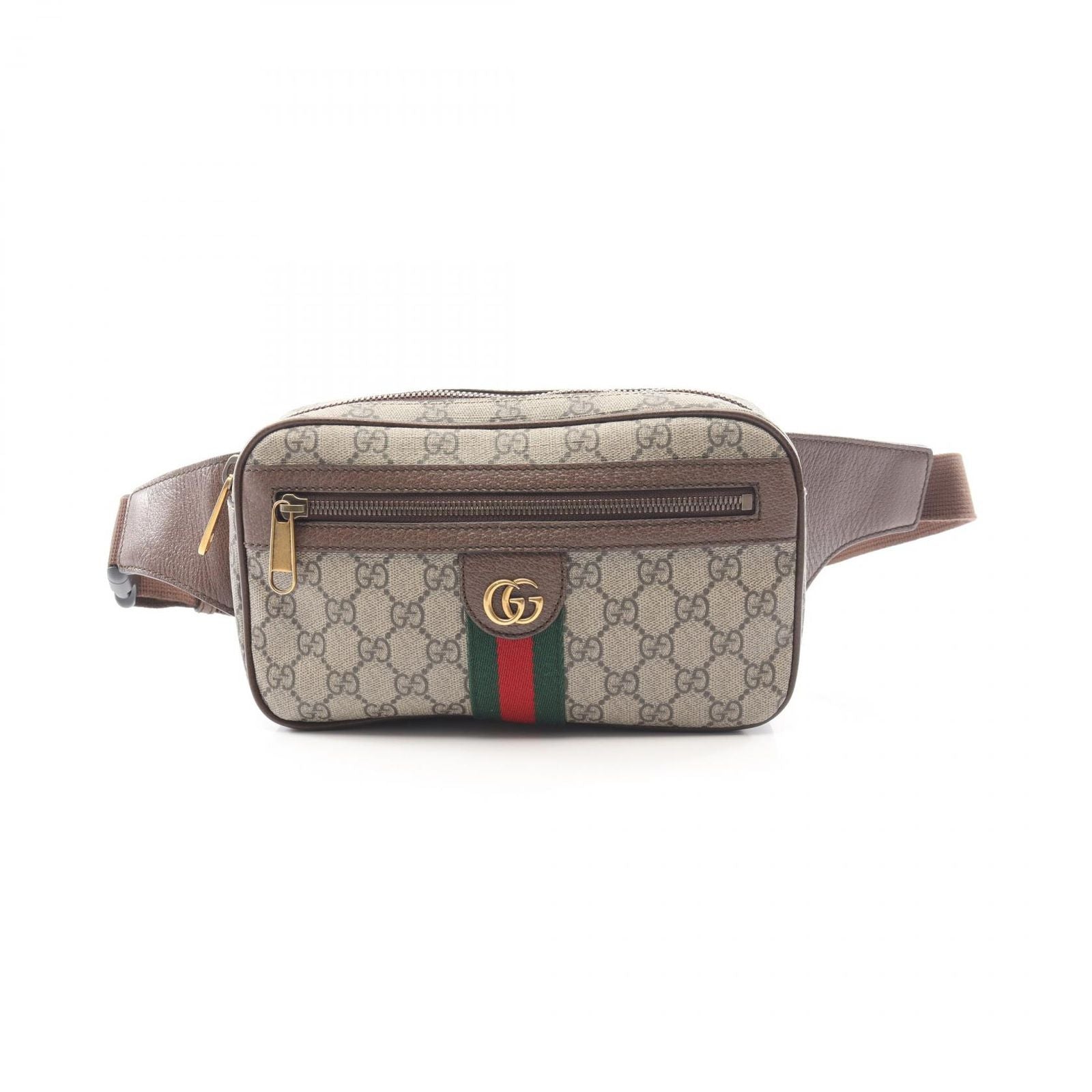 Gucci Waist Bag Ophidia GG Supreme Brown Beige Multi Canvas Leather