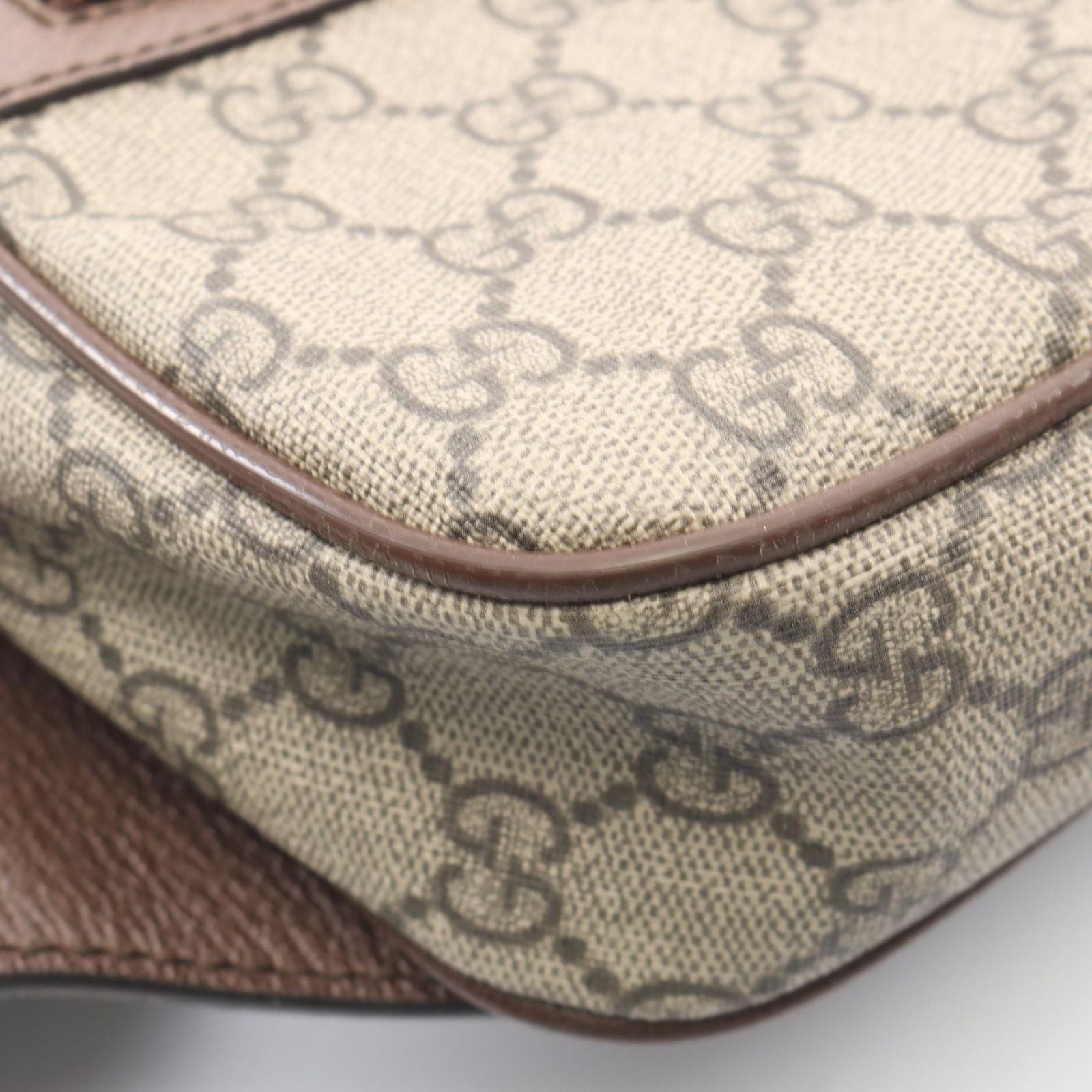 Gucci Waist Bag Ophidia GG Supreme Brown Beige Multi Canvas Leather — view 5