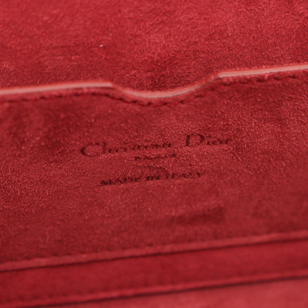 Dior Shoulder Bag Addict Small Box Red Leather — view 4