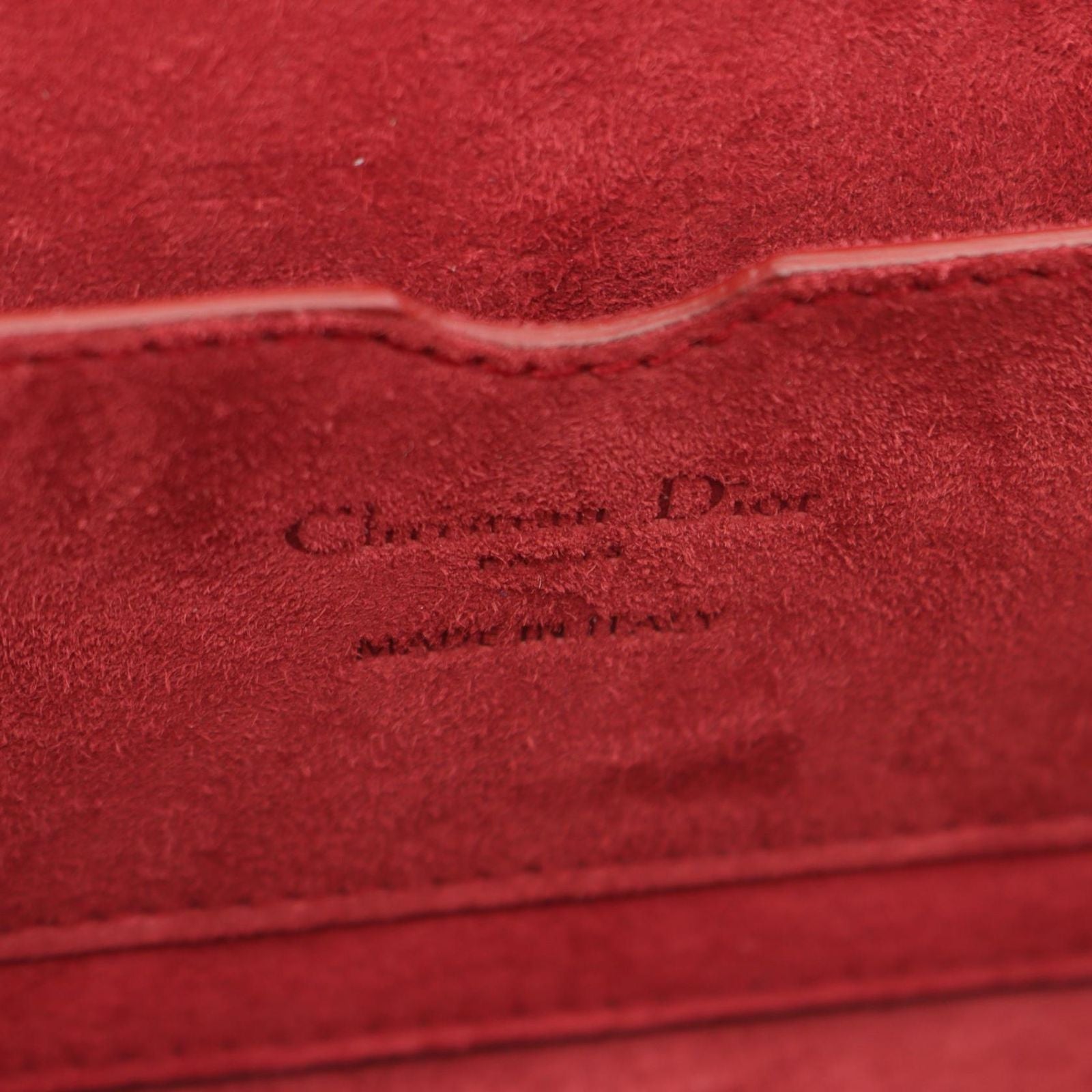 Dior Shoulder Bag Addict Small Box Red Leather — view 4