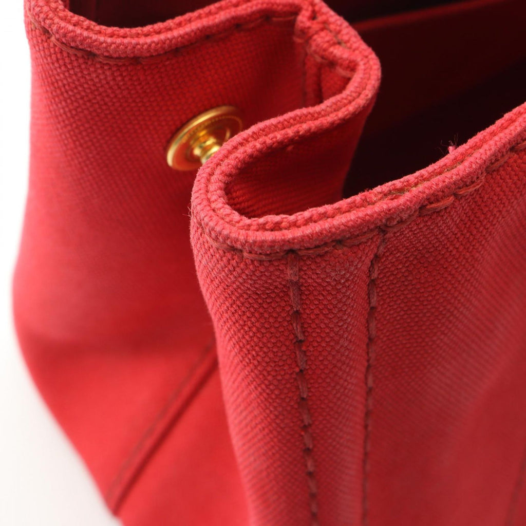 Prada Tote Canapa 2-Way Red Black Canvas Mini — view 9