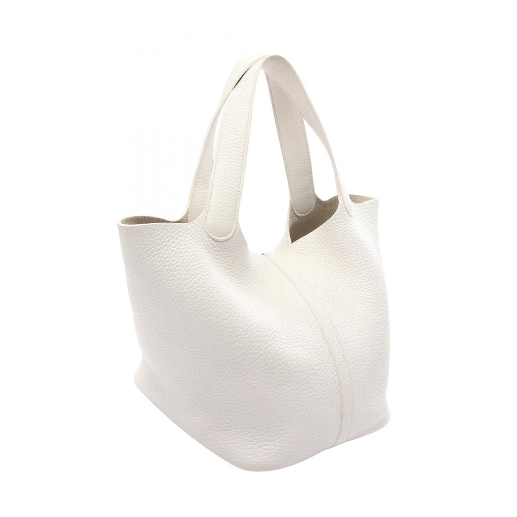 Hermes Handbag Picotin Lock MM White Leather — view 2