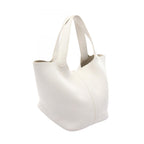 Hermes Handbag Picotin Lock MM White Leather — view 2