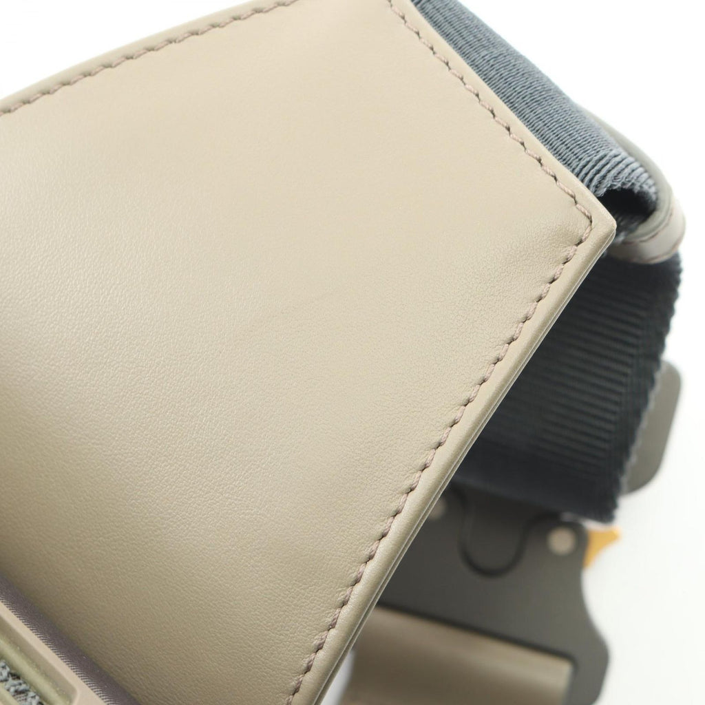 Dior Waist Bag Saddle Mesh Gray Nylon Leather — view 7