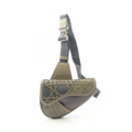 Dior Waist Bag Saddle Mesh Gray Nylon Leather