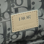 Dior Waist Bag Saddle Mesh Gray Nylon Leather — view 4