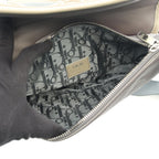 Dior Waist Bag Saddle Mesh Gray Nylon Leather — view 3