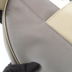 Dior Waist Bag Saddle Mesh Gray Nylon Leather — view 8