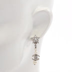 Chanel Earrings CC Logo Star Swing Stainless Steel — view 4