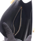 Saint Laurent Paris Shoulder Bag Carre Satchel Black Leather — view 3