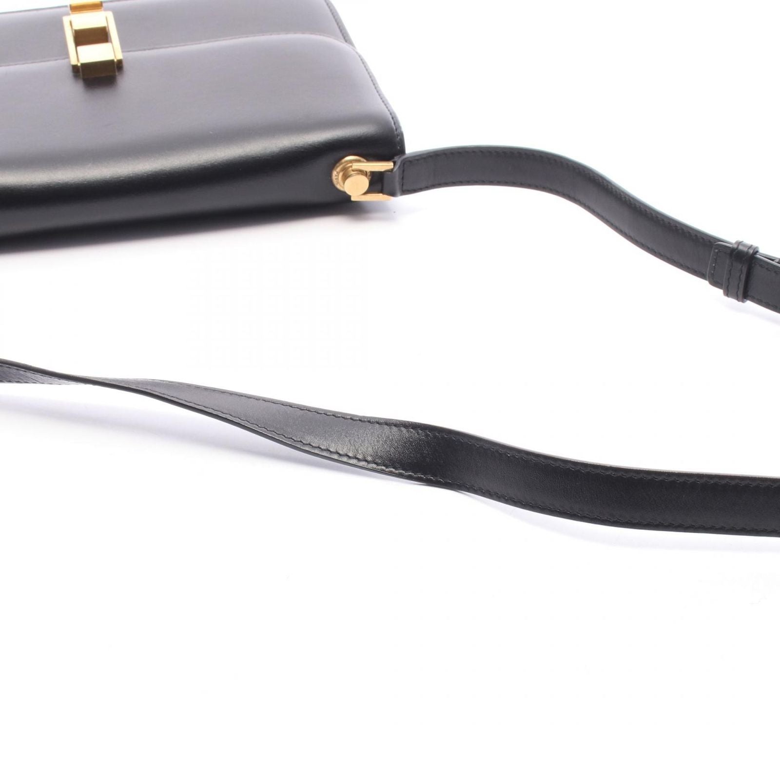 Saint Laurent Paris Shoulder Bag Carre Satchel Black Leather — view 8
