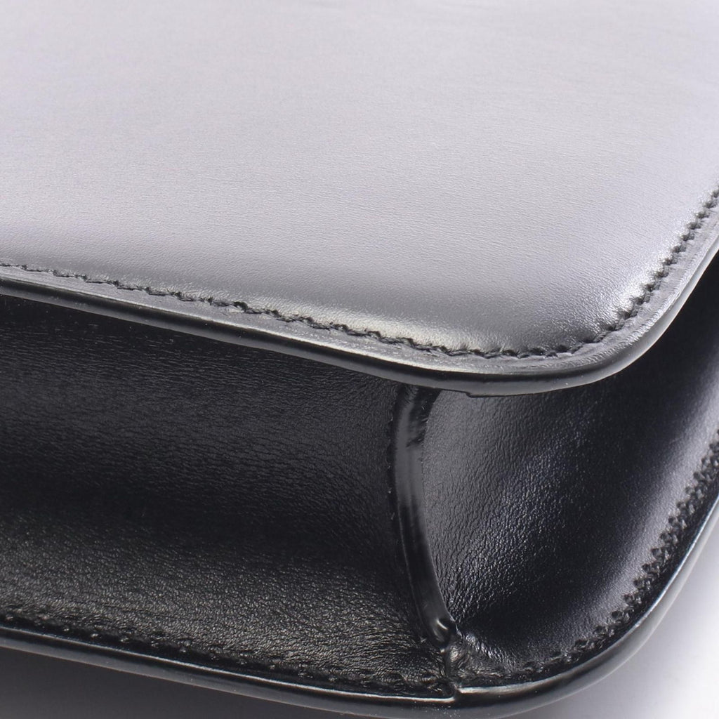 Saint Laurent Paris Shoulder Bag Carre Satchel Black Leather — view 6