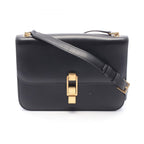 Saint Laurent Paris Shoulder Bag Carre Satchel Black Leather