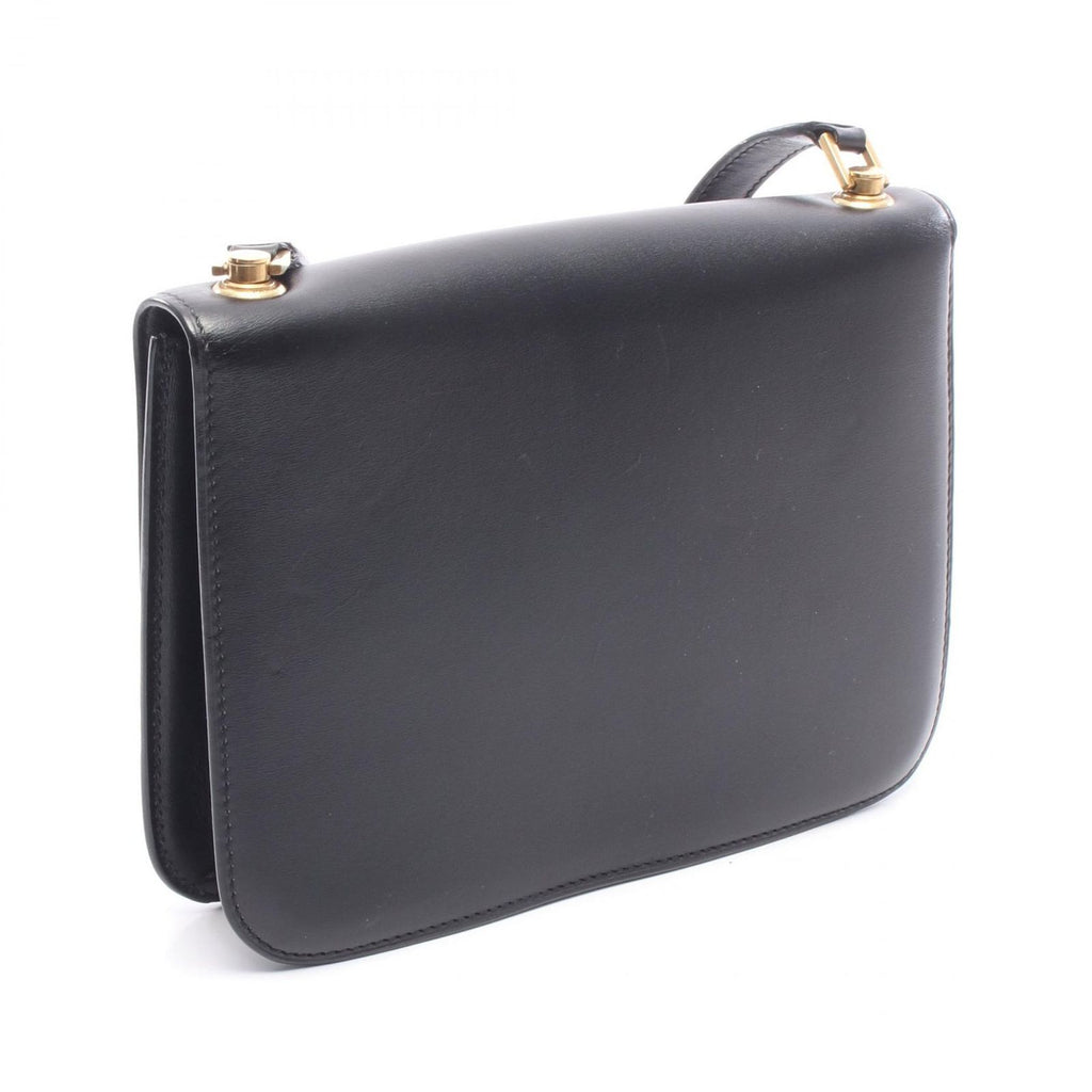 Saint Laurent Paris Shoulder Bag Carre Satchel Black Leather — view 2