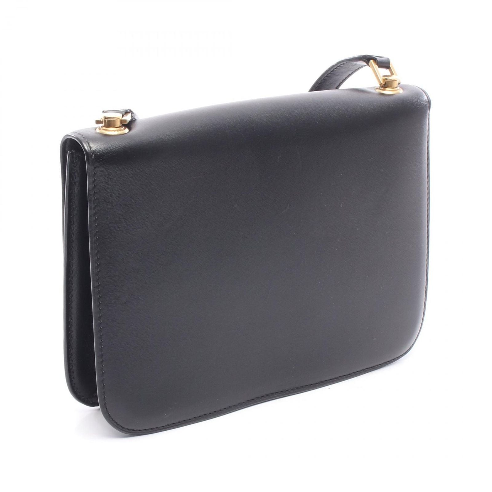 Saint Laurent Paris Shoulder Bag Carre Satchel Black Leather — view 2