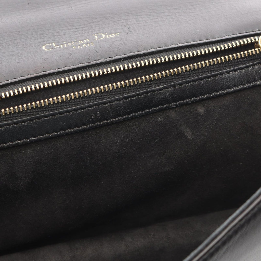 Dior Shoulder Bag Ama Black Leather Diorama Studs Chain — view 5