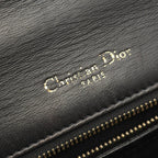 Dior Shoulder Bag Ama Black Leather Diorama Studs Chain — view 4