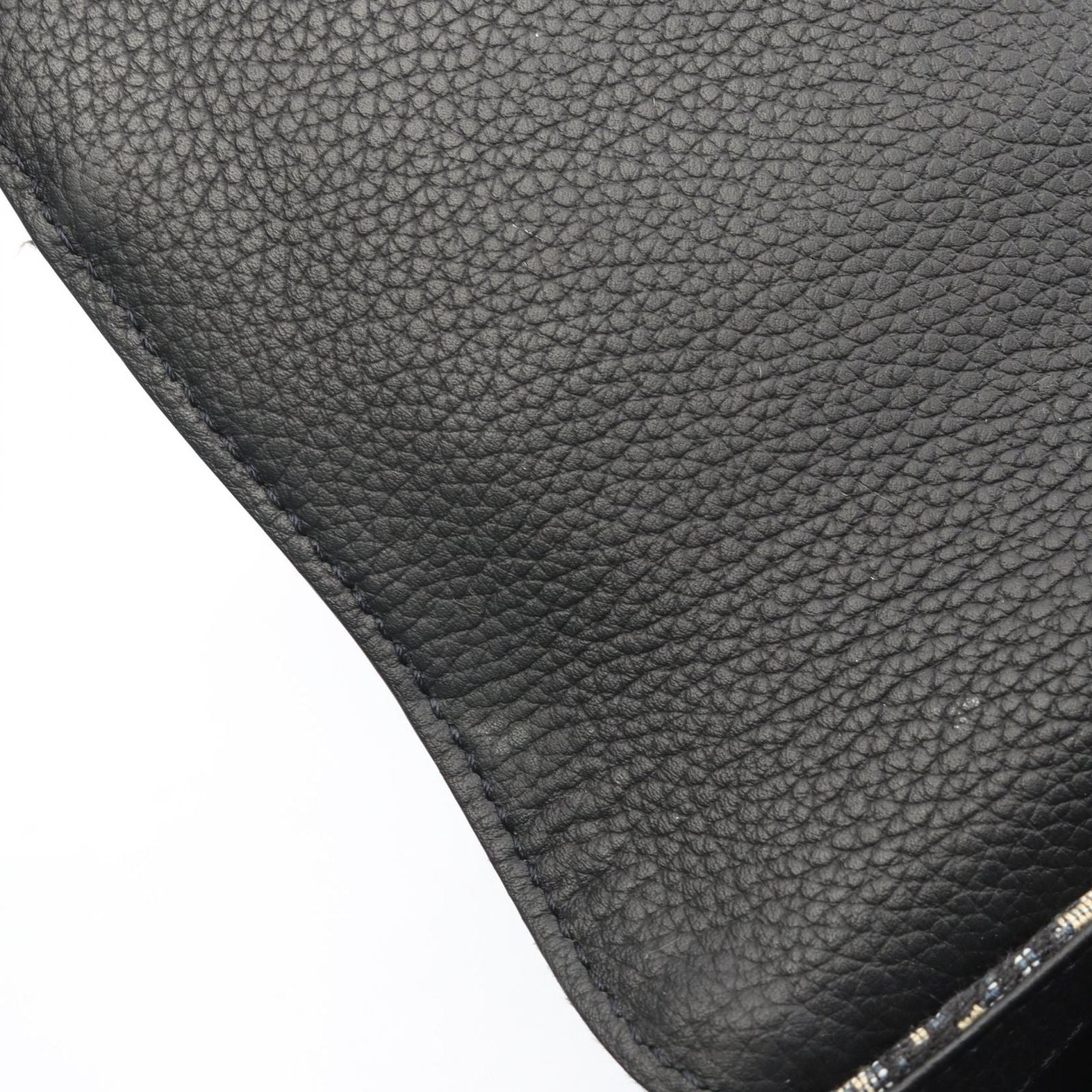 Dior Waist Bag Saddle Oblique Navy Black Canvas Leather — view 5