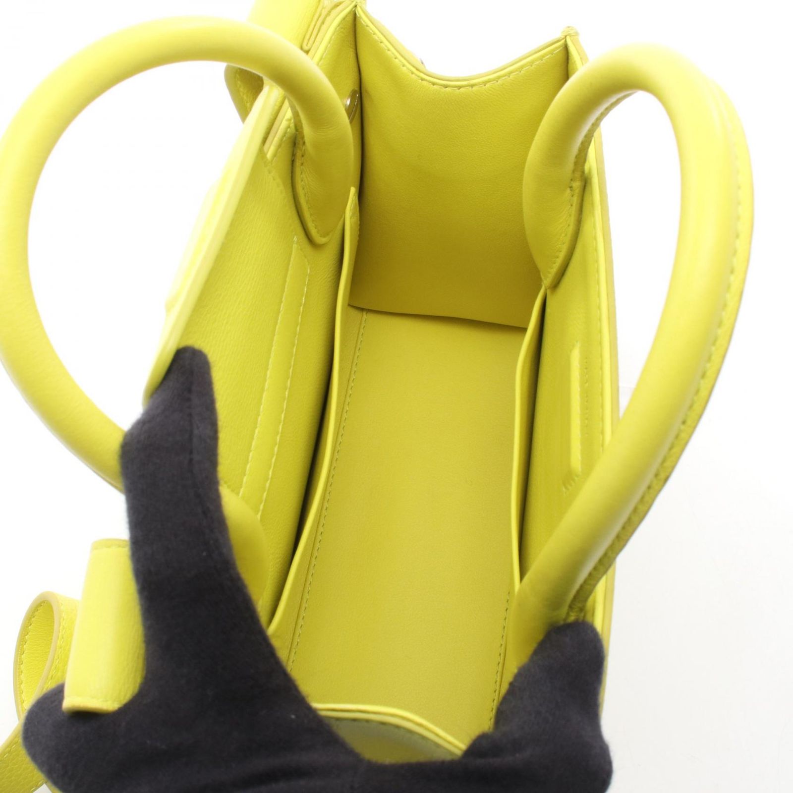 Dior Handbag Ever 2-Way Yellow Leather Mini — view 3