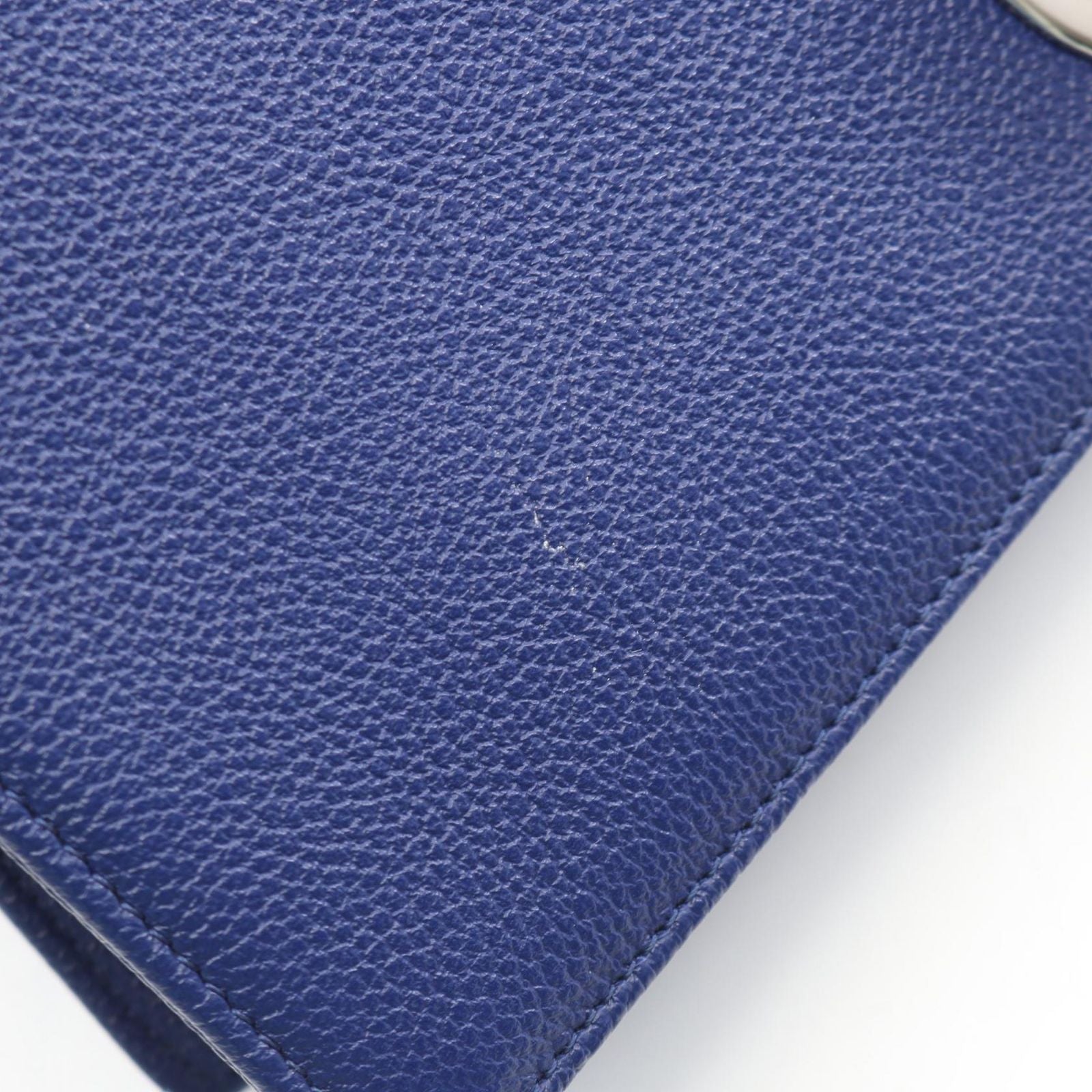 Dior Shoulder Bag Ama Blue Leather Diorama Chain — view 6