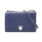 Dior Shoulder Bag Ama Blue Leather Diorama Chain
