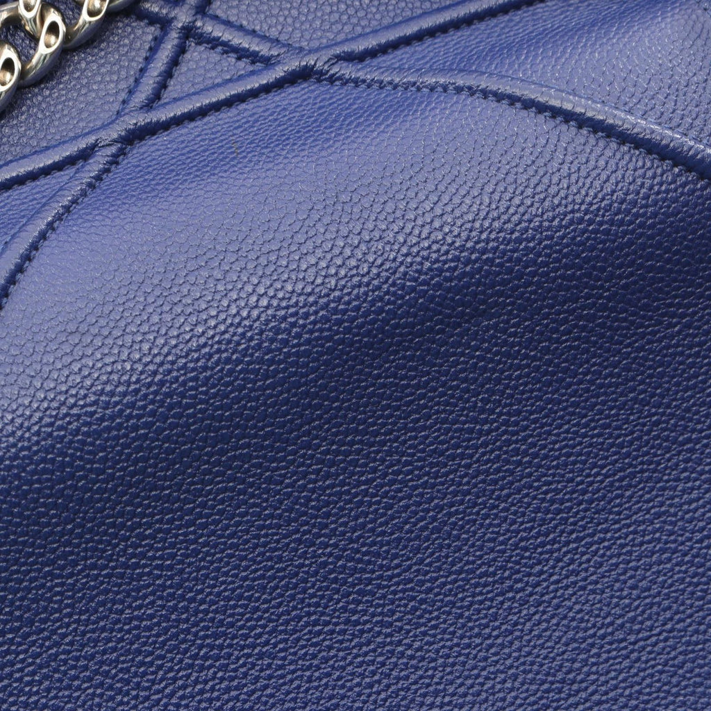 Dior Shoulder Bag Ama Blue Leather Diorama Chain — view 7