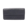 Bottega Veneta Bifold Wallet Intrecciato Black Leather