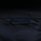 Dior Pouch Saddle Mini Trotter Navy Ivory Canvas Leather Oblique — view 4