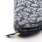 Dior Pouch Saddle Mini Trotter Navy Ivory Canvas Leather Oblique — view 7