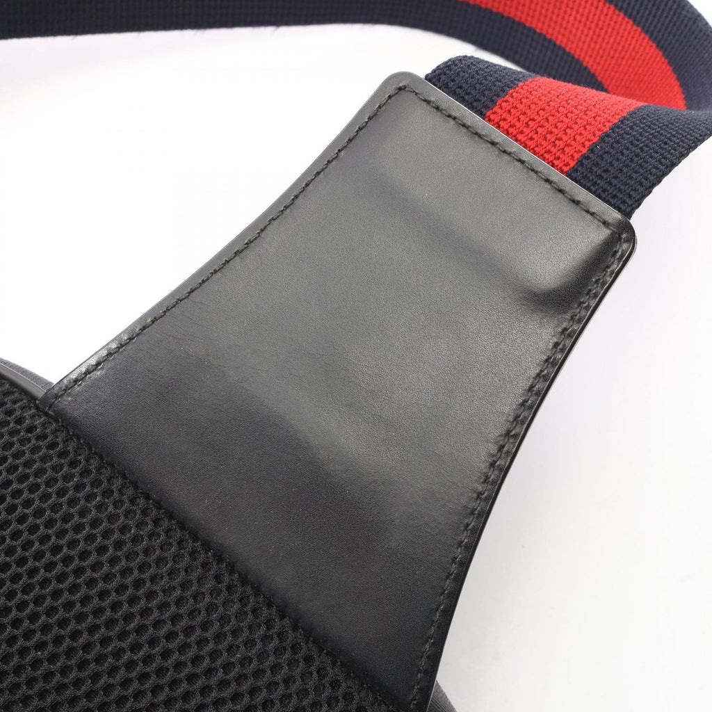 Gucci Waist Bag Soft GG Supreme Black Canvas Leather Sling Backpack — view 9