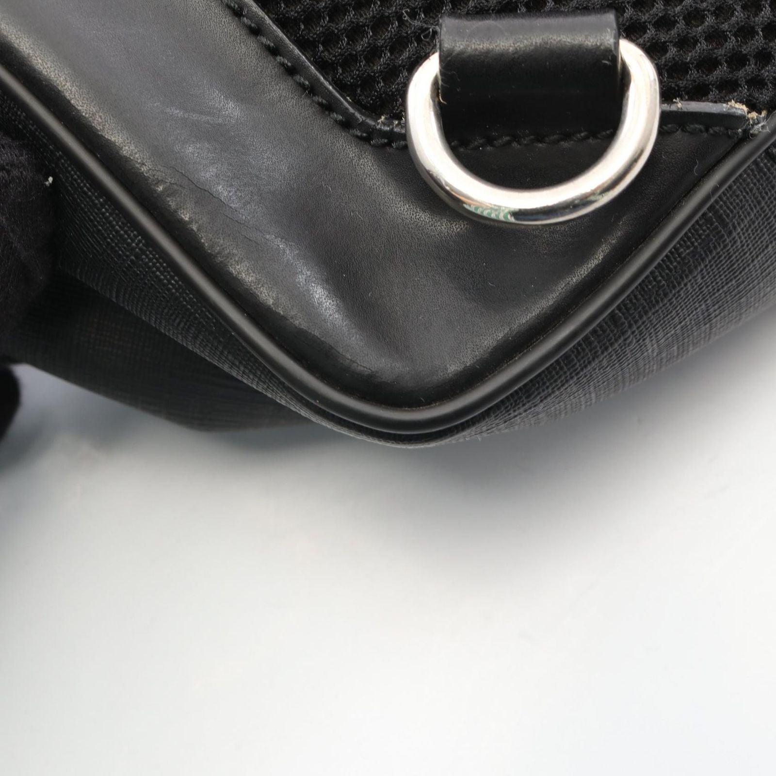 Gucci Waist Bag Soft GG Supreme Black Canvas Leather Sling Backpack — view 7