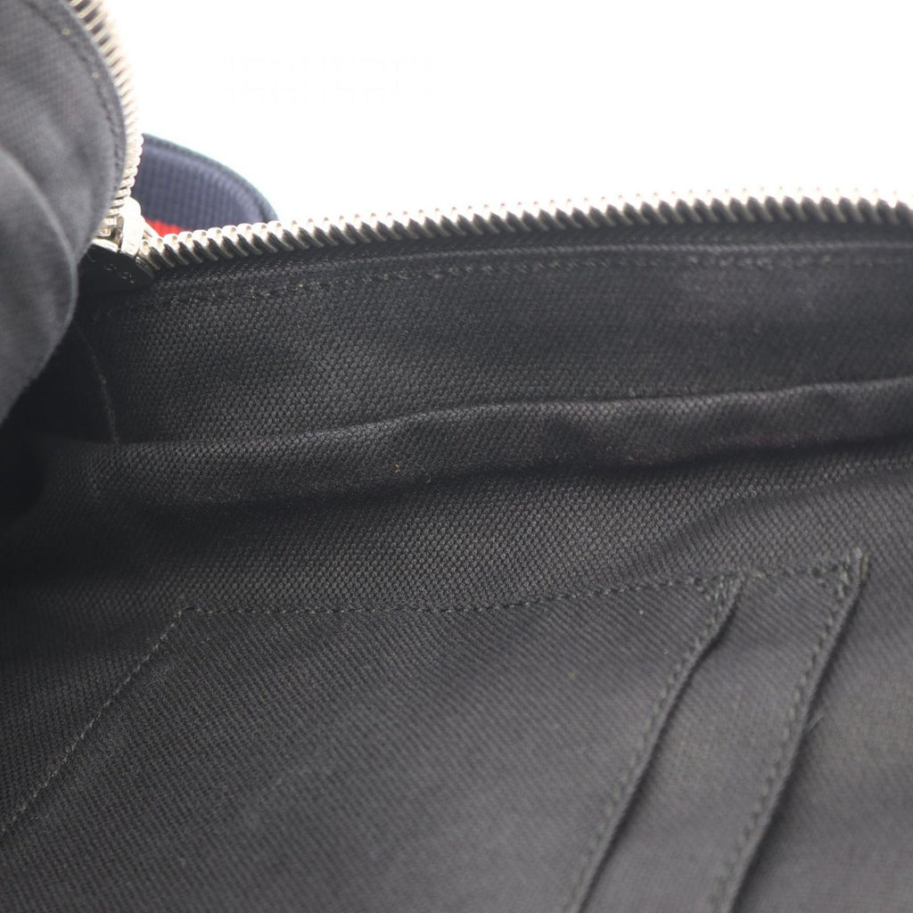 Gucci Waist Bag Soft GG Supreme Black Canvas Leather Sling Backpack — view 5
