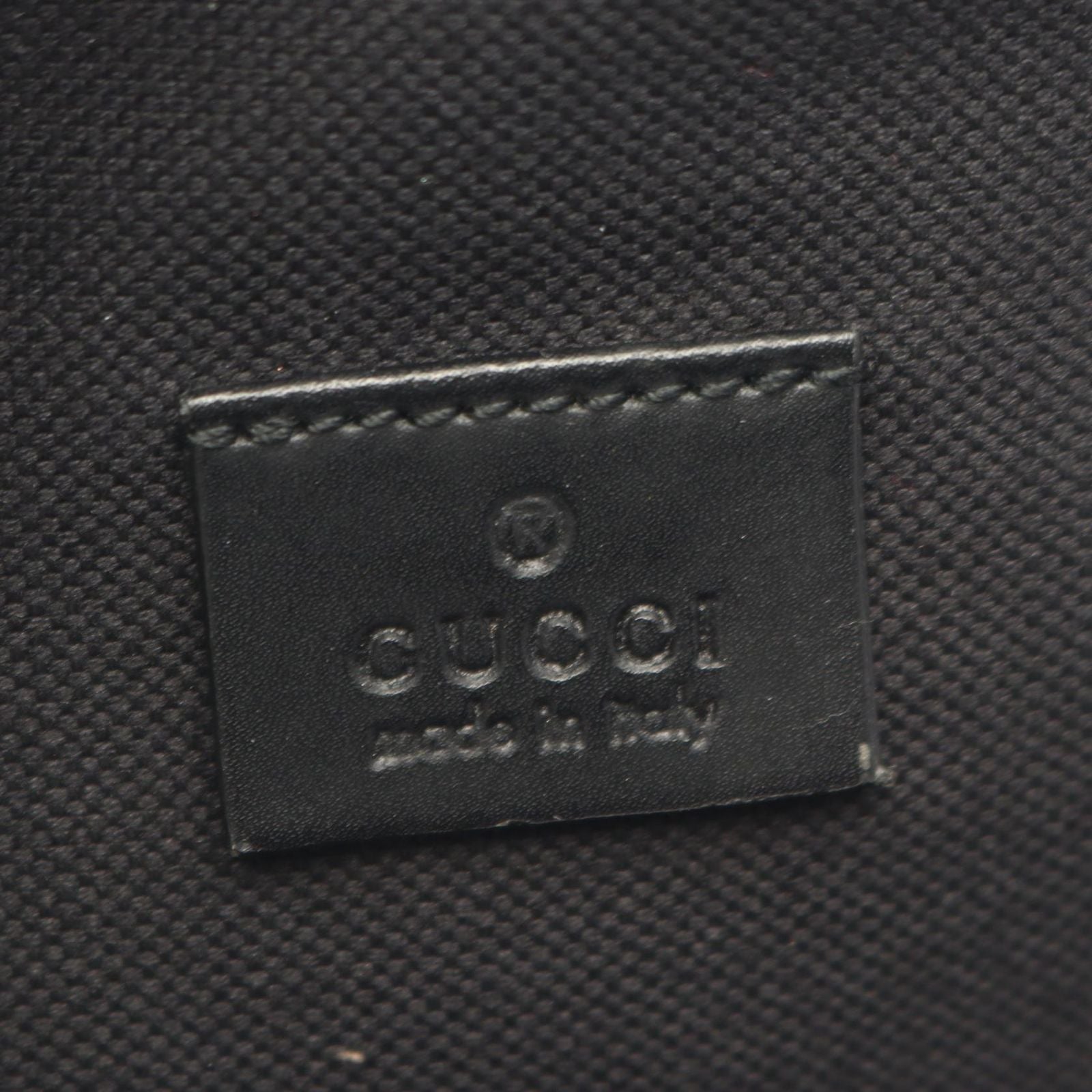 Gucci Waist Bag Soft GG Supreme Black Canvas Leather Sling Backpack — view 4