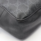Gucci Waist Bag Soft GG Supreme Black Canvas Leather Sling Backpack — view 6