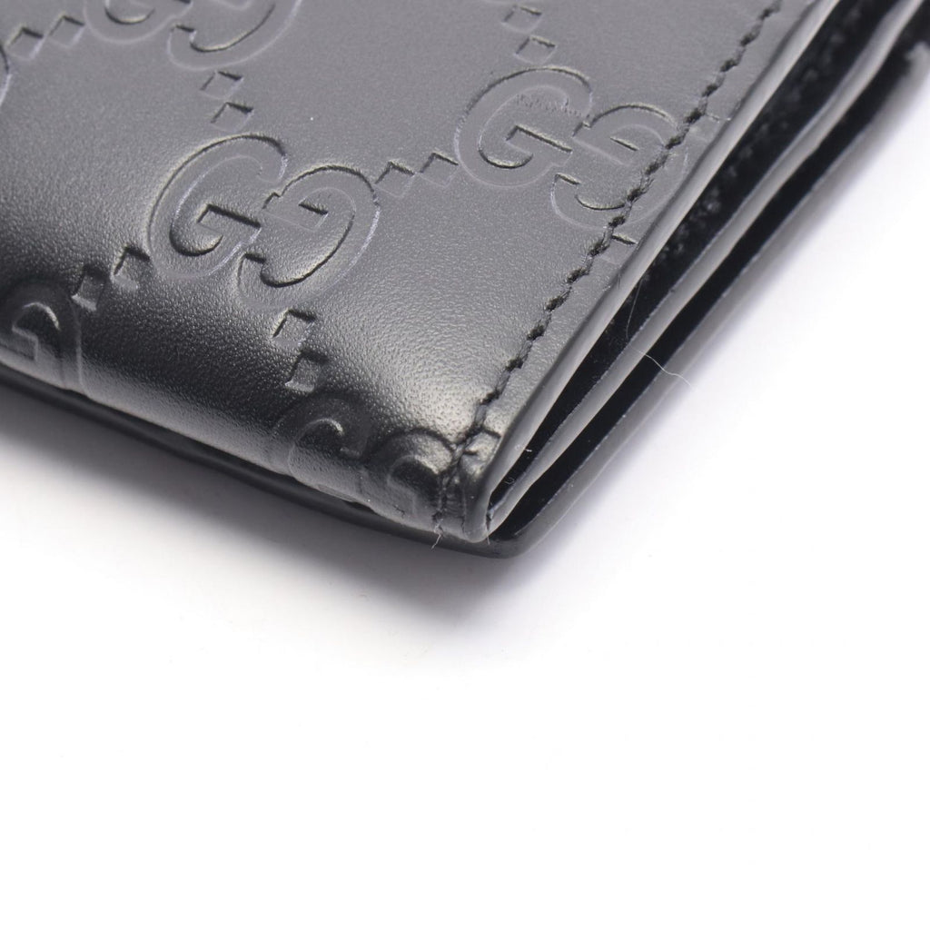 Gucci Bifold Wallet Dorian Guccissima Black Leather — view 8