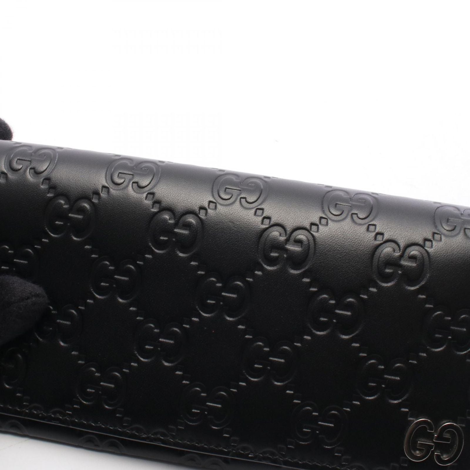 Gucci Bifold Wallet Dorian Guccissima Black Leather — view 7