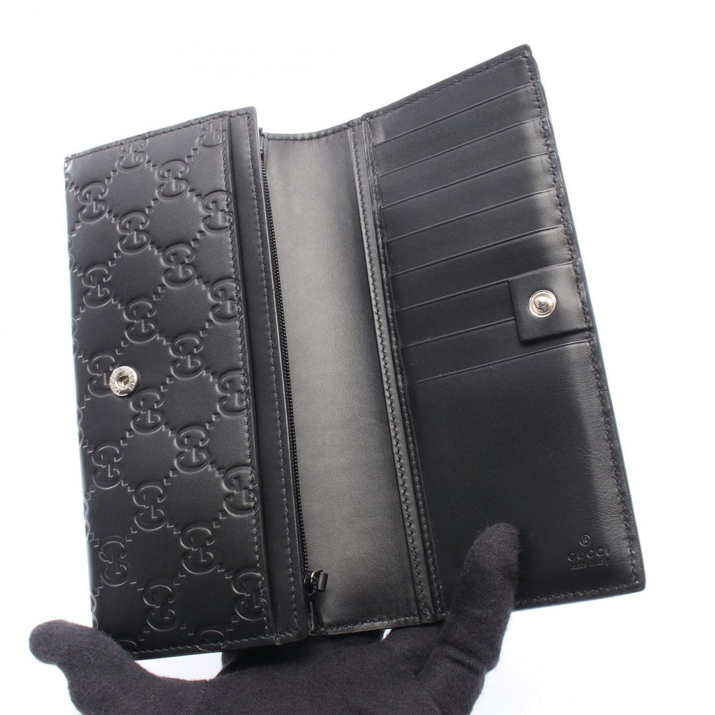 Gucci Bifold Wallet Dorian Guccissima Black Leather — view 3