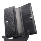Gucci Bifold Wallet Dorian Guccissima Black Leather — view 3