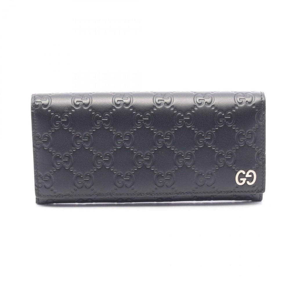Gucci Bifold Wallet Dorian Guccissima Black Leather