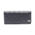 Gucci Bifold Wallet Dorian Guccissima Black Leather