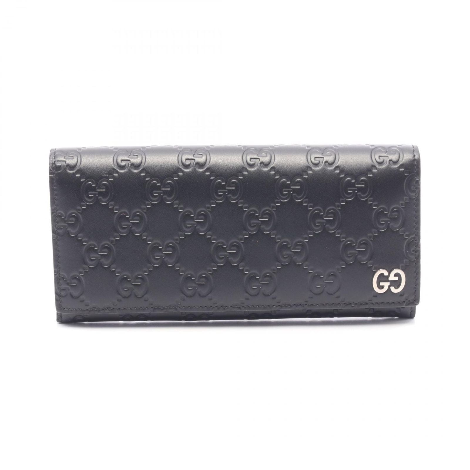 Gucci Bifold Wallet Dorian Guccissima Black Leather
