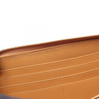Loewe Round Wallet Puzzle Zip Around Camel Beige Ivory Leather — view 8