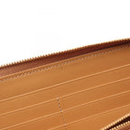 Loewe Round Wallet Puzzle Zip Around Camel Beige Ivory Leather — view 5