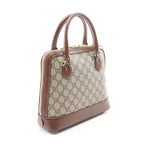 Gucci Handbag Horsebit GG Supreme Small Top Handle Bag 2-Way Beige Brown Canvas — view 2