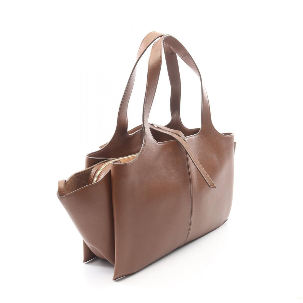 Celine Tote Trifold Brown Leather — view 2