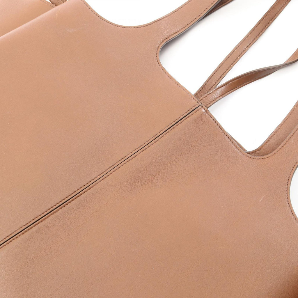 Celine Tote Trifold Brown Leather — view 8