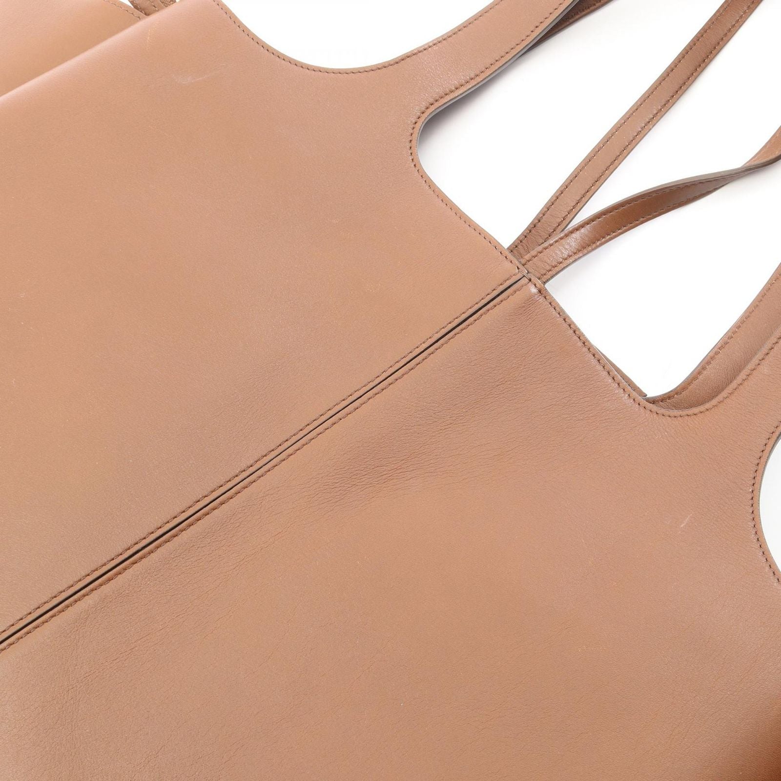 Celine Tote Trifold Brown Leather — view 8